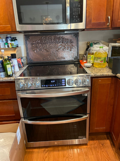 Brown Tree of Life Copper Backsplash