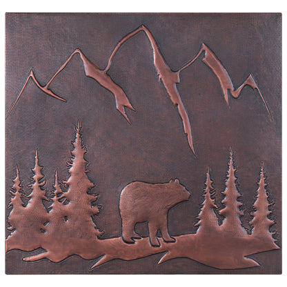 Brown Bear Copper Backsplash