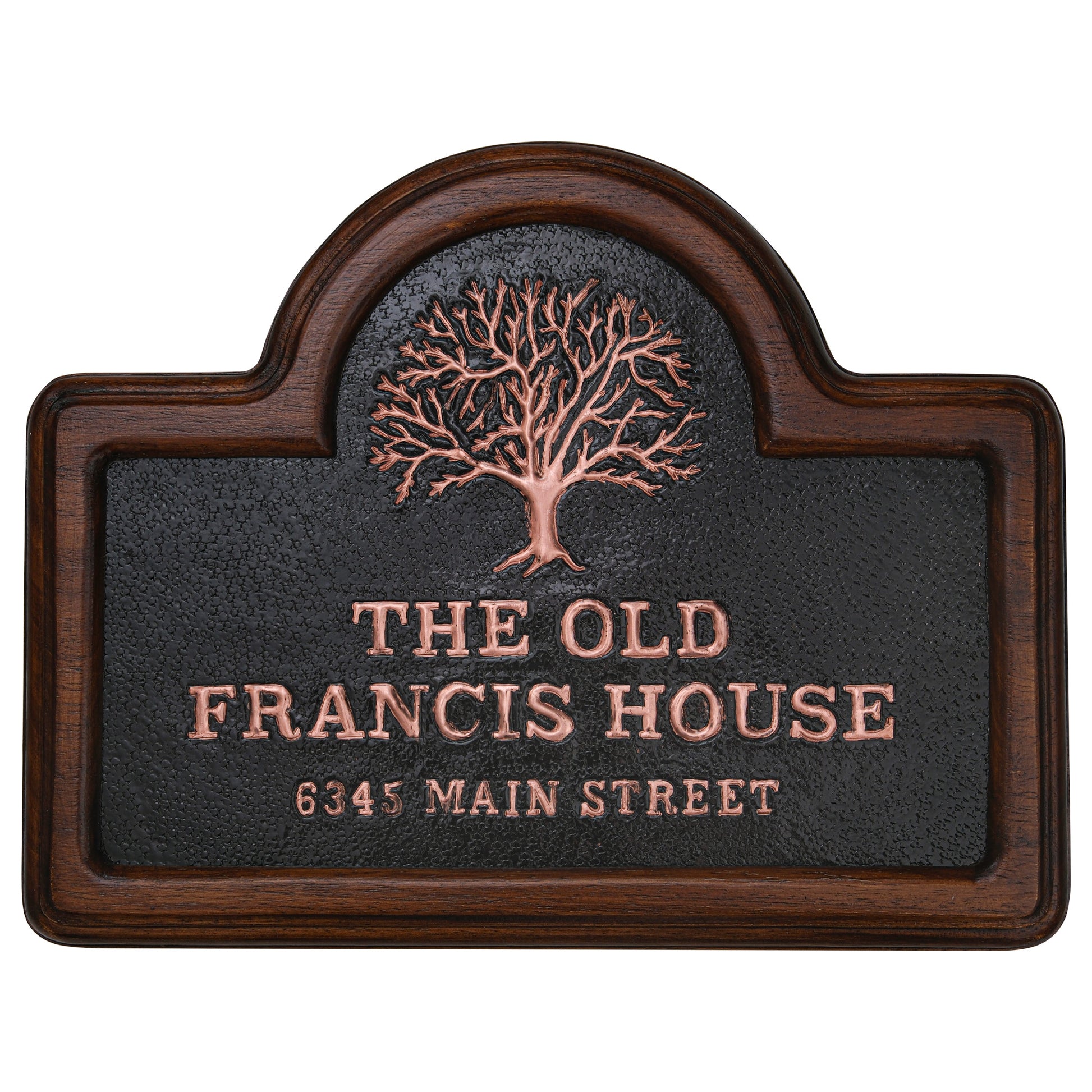 Copper Old House Address Sign - Natuross