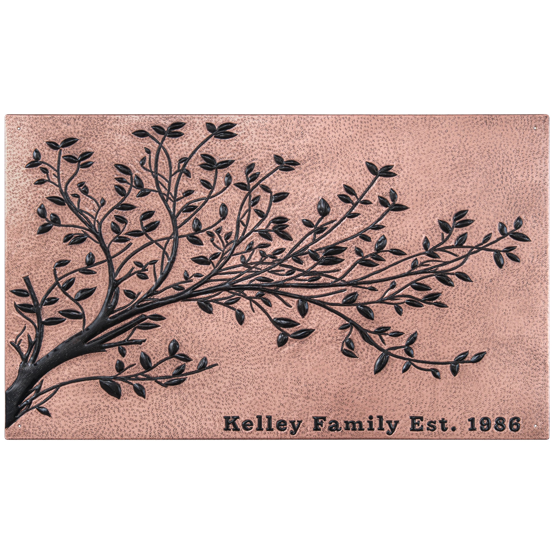 Copper & Black Tree Branches Backsplash | Bold Handmade Copper Kitchen Backsplash Panel - Natuross