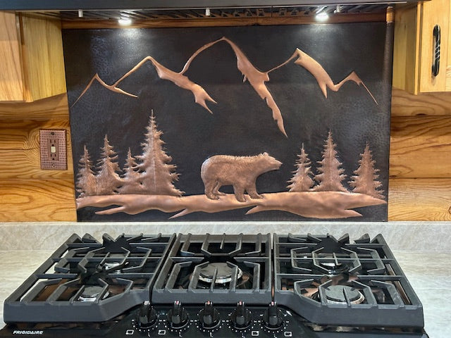 Custom Copper Kitchen Backsplash – Handmade to Your Size & Design