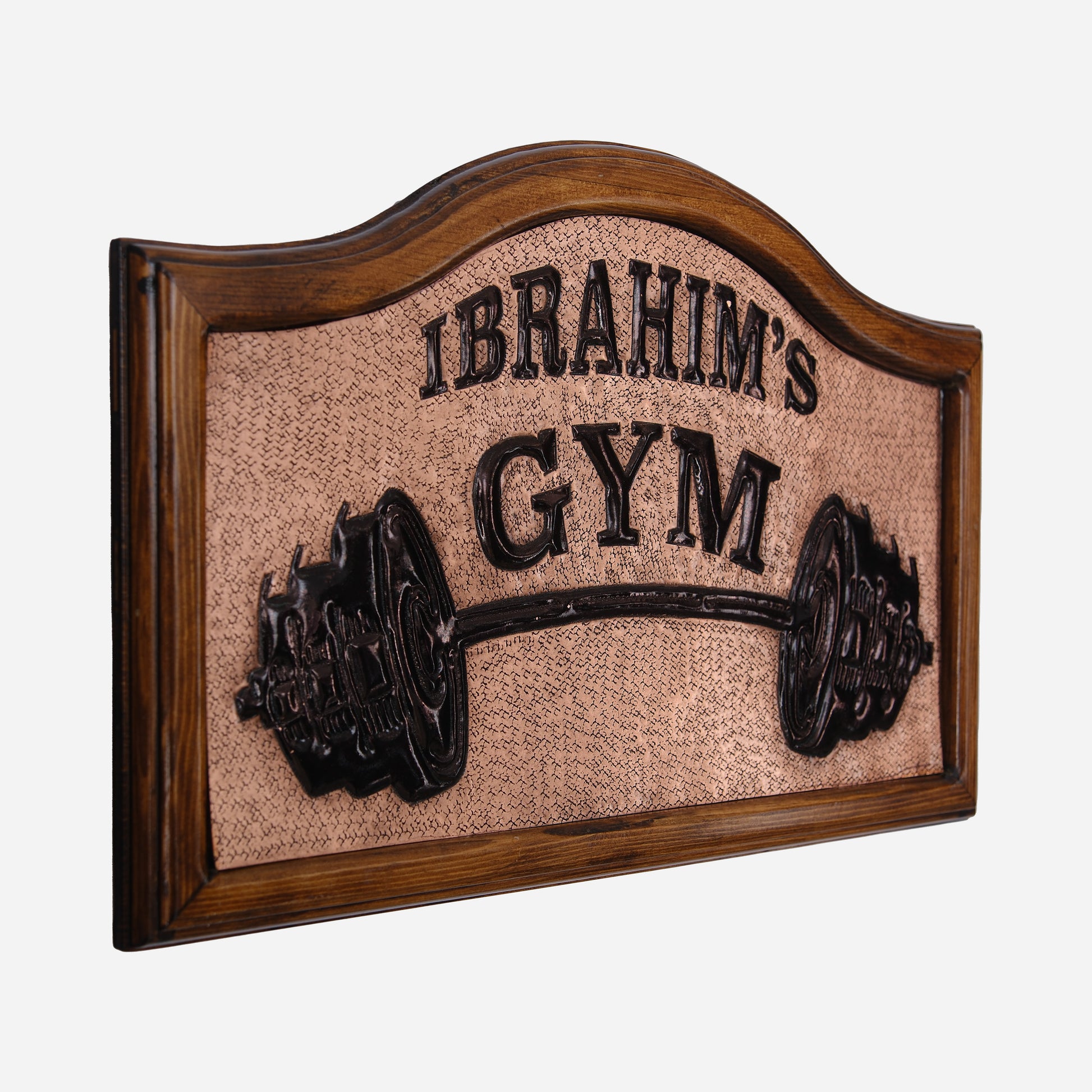 Copper Gym Sign