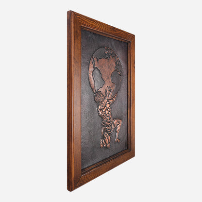 Framed Copper Artwork (Atlas)