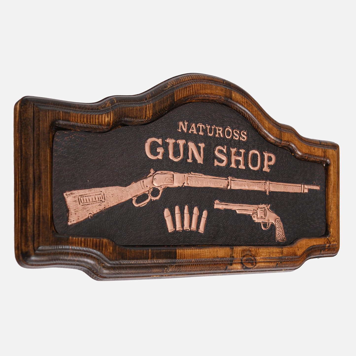 Copper Gun Shop Sign