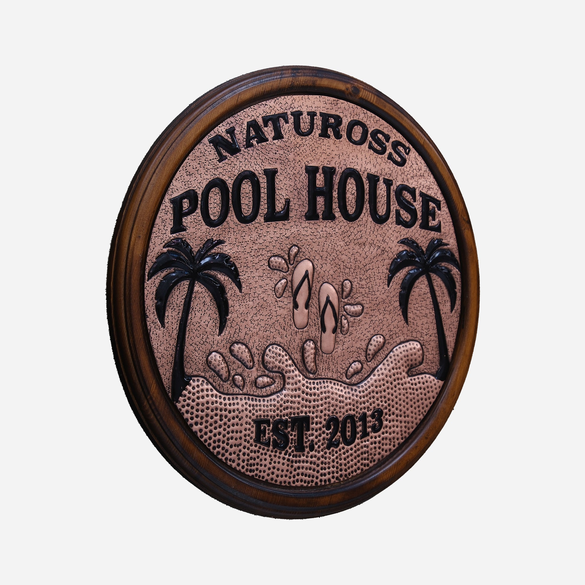 Copper Pool House Sign