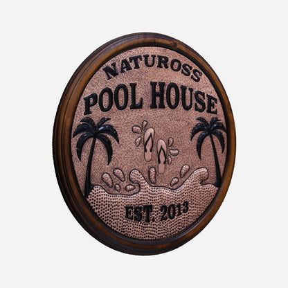 Copper Pool House Sign