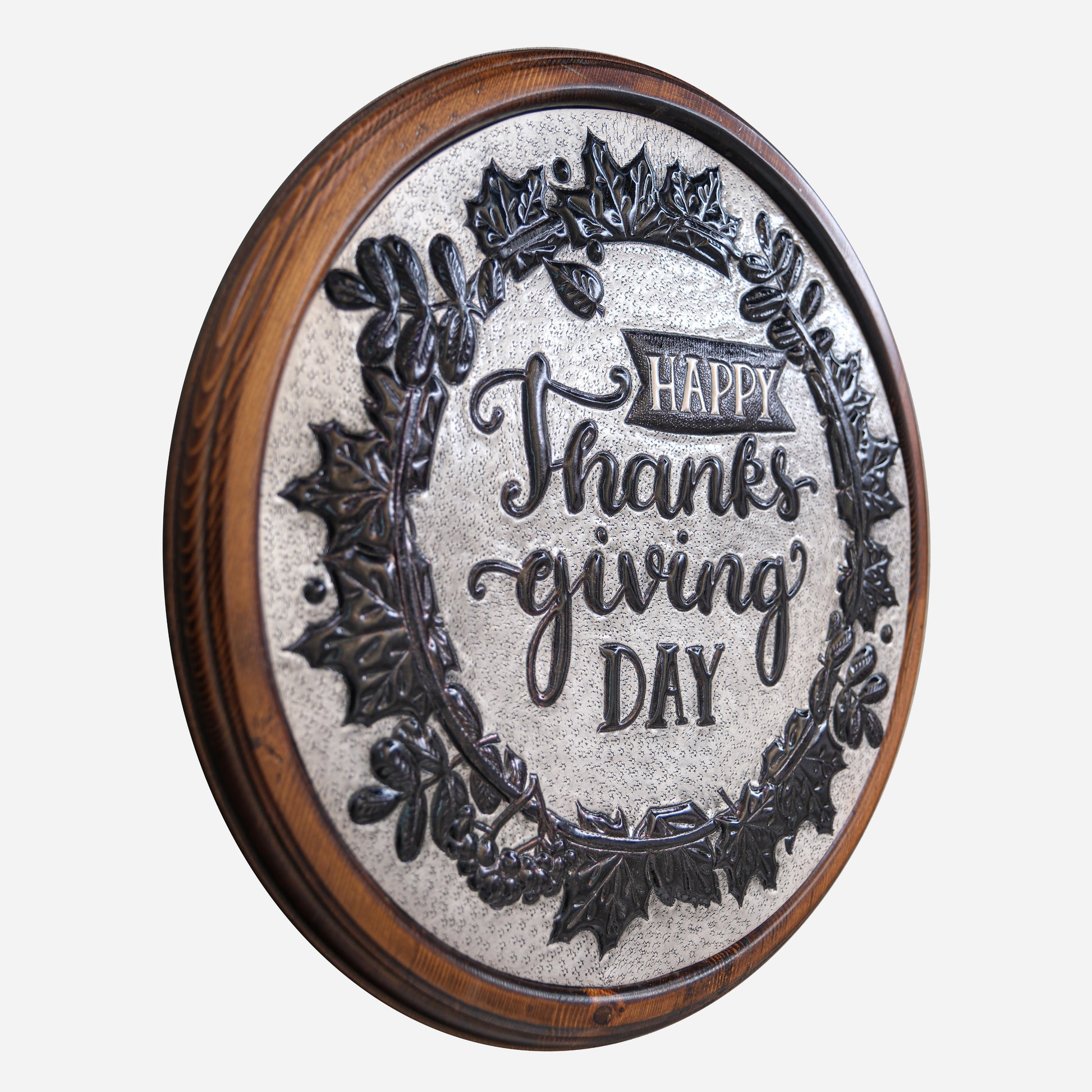 "Happy Thanksgiving Day" Copper Sign