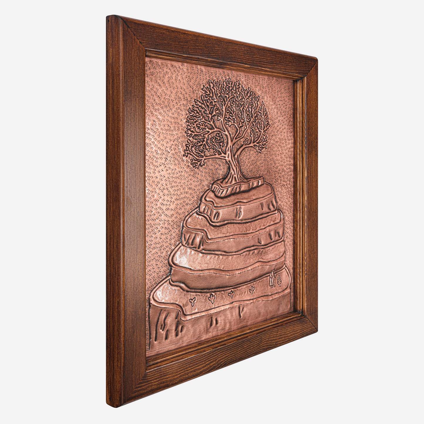 Framed Copper Artwork (Parable of the Mustard Seed)