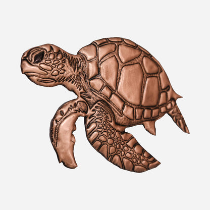 Sea Turtle Copper Wall Decor