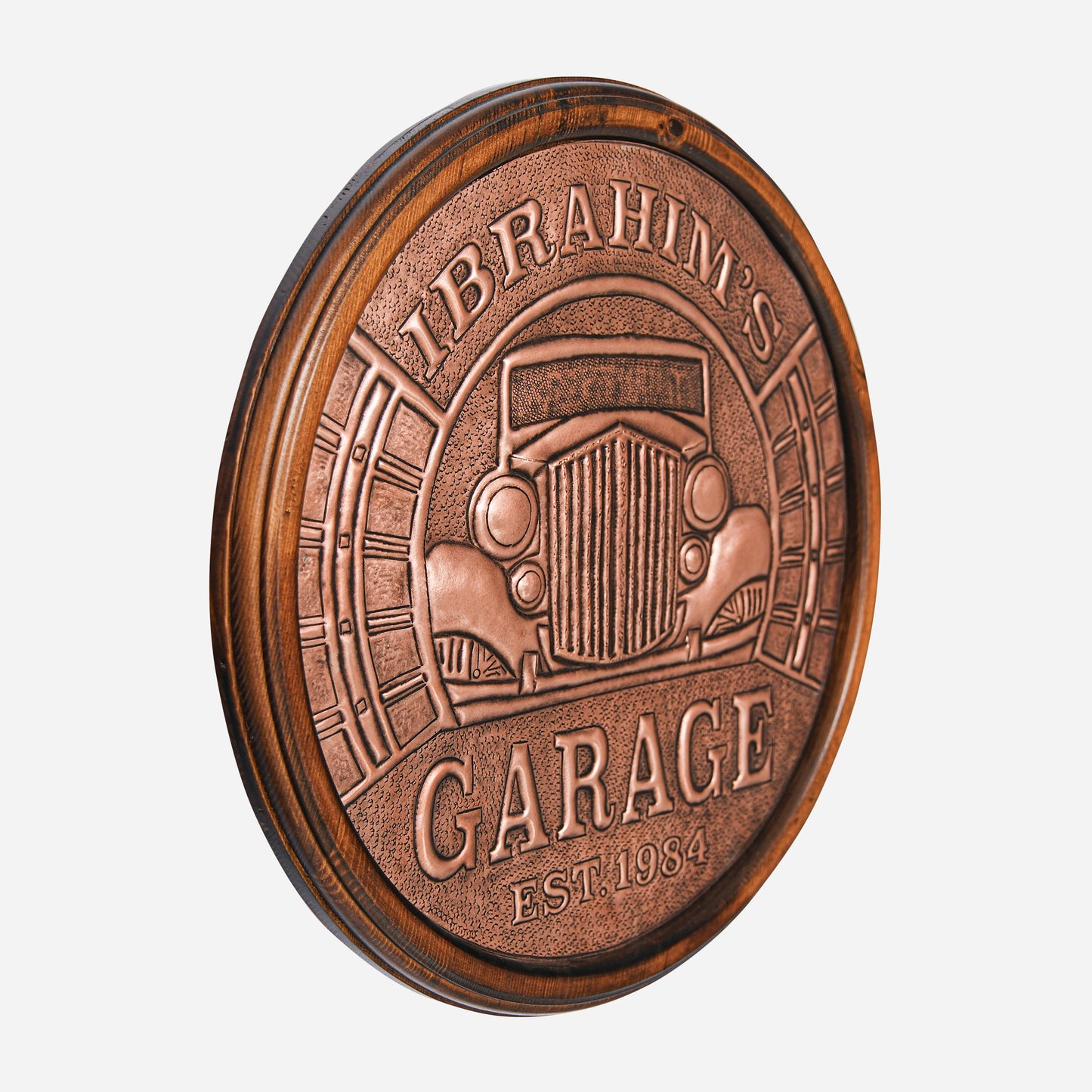 Copper Garage Sign