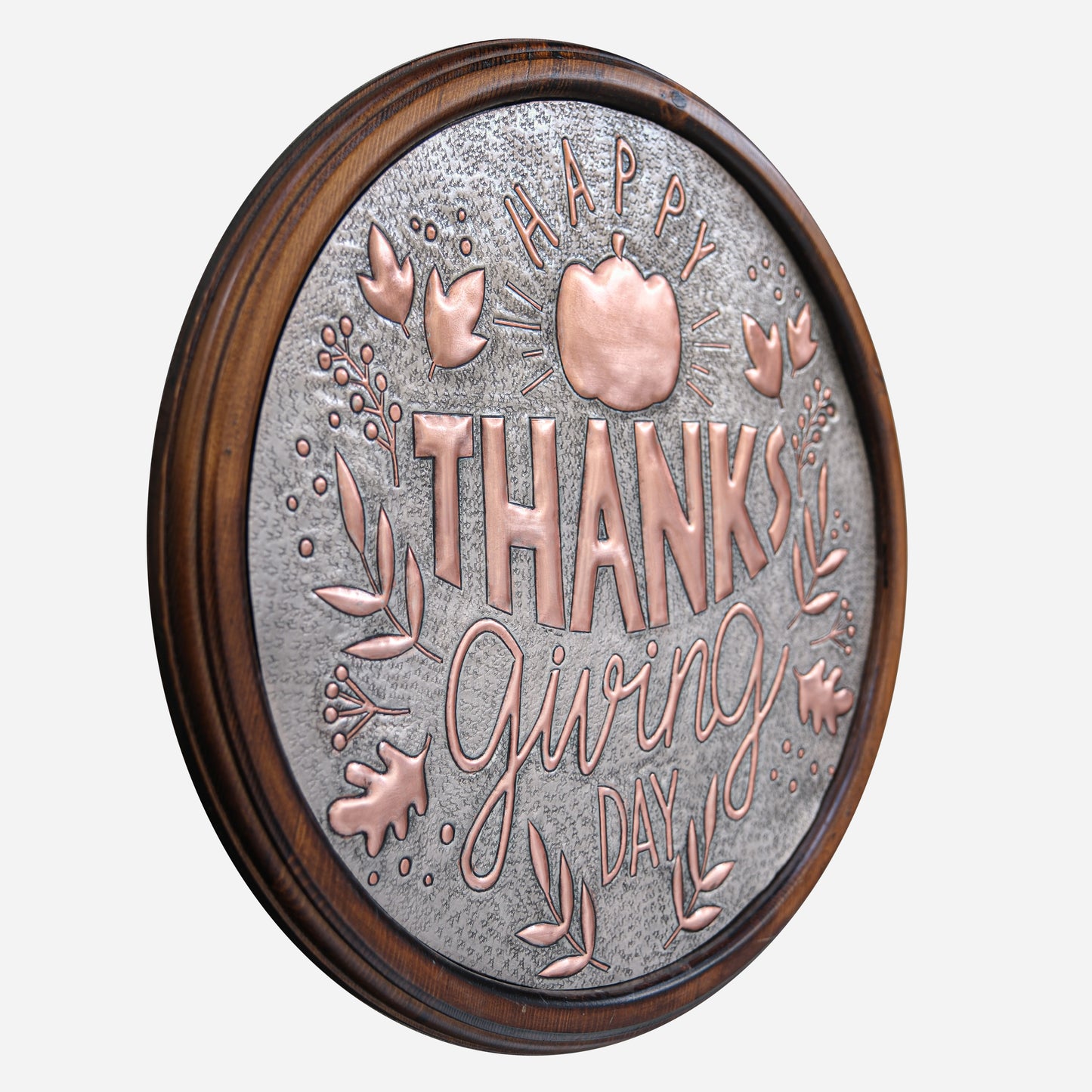 Copper "Happy Thanksgiving Day" Sign