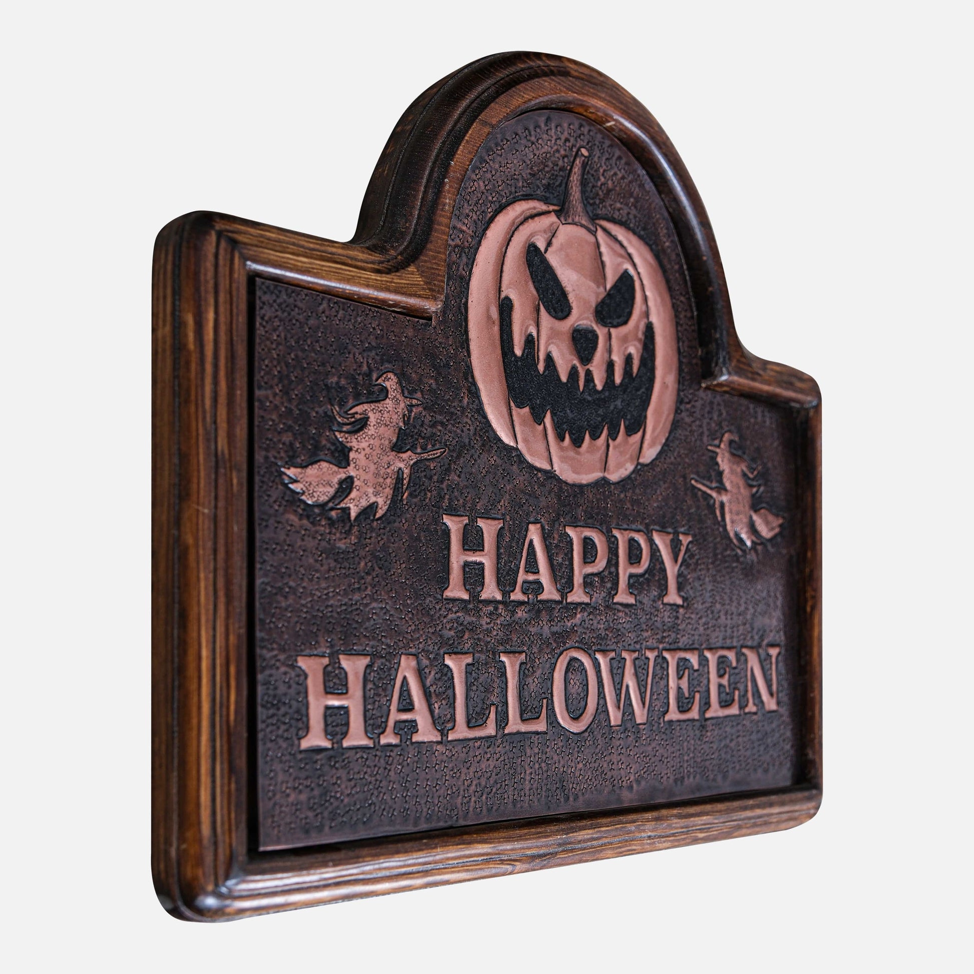 Copper "Happy Halloween" Sign