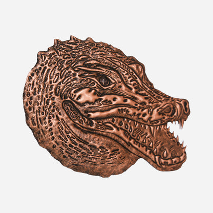 Crocodile Copper Wall Art