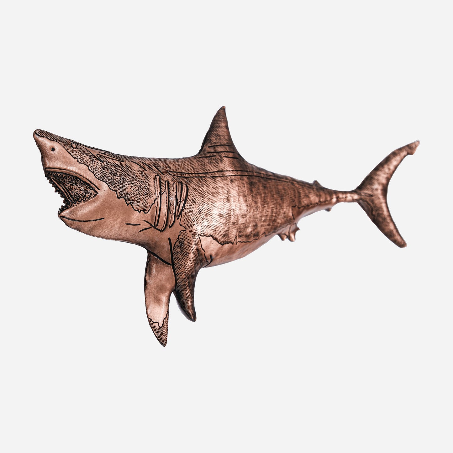 Shark Copper Wall Art