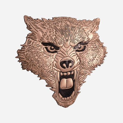 Wolf Head Metal Wall Decor