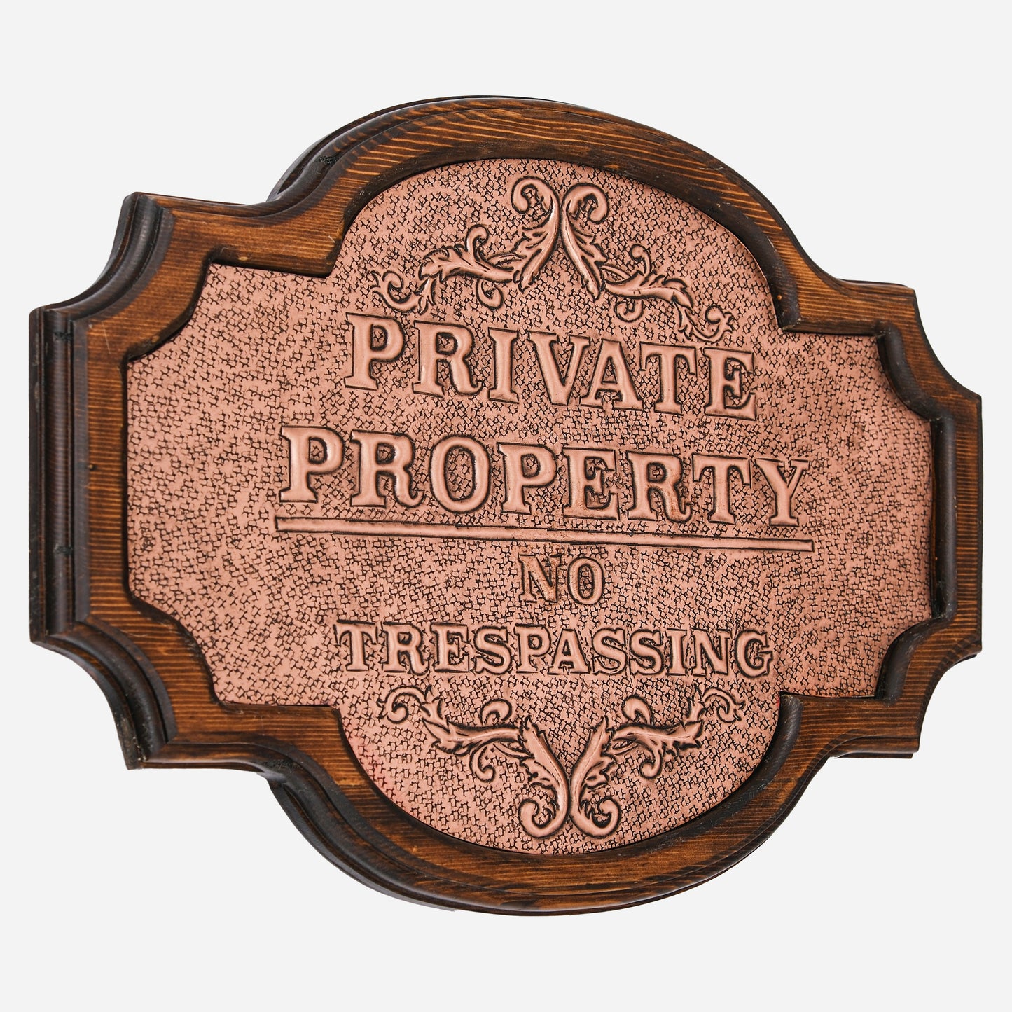 Copper Private Property Sign