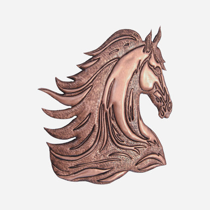 Horse Wall Art Copper Relief