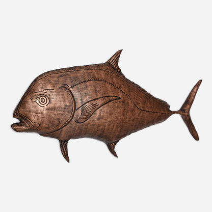 African Pompano Fish Copper Wall Art