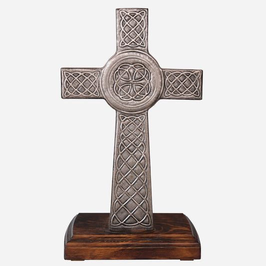 Copper Cross Sculpture