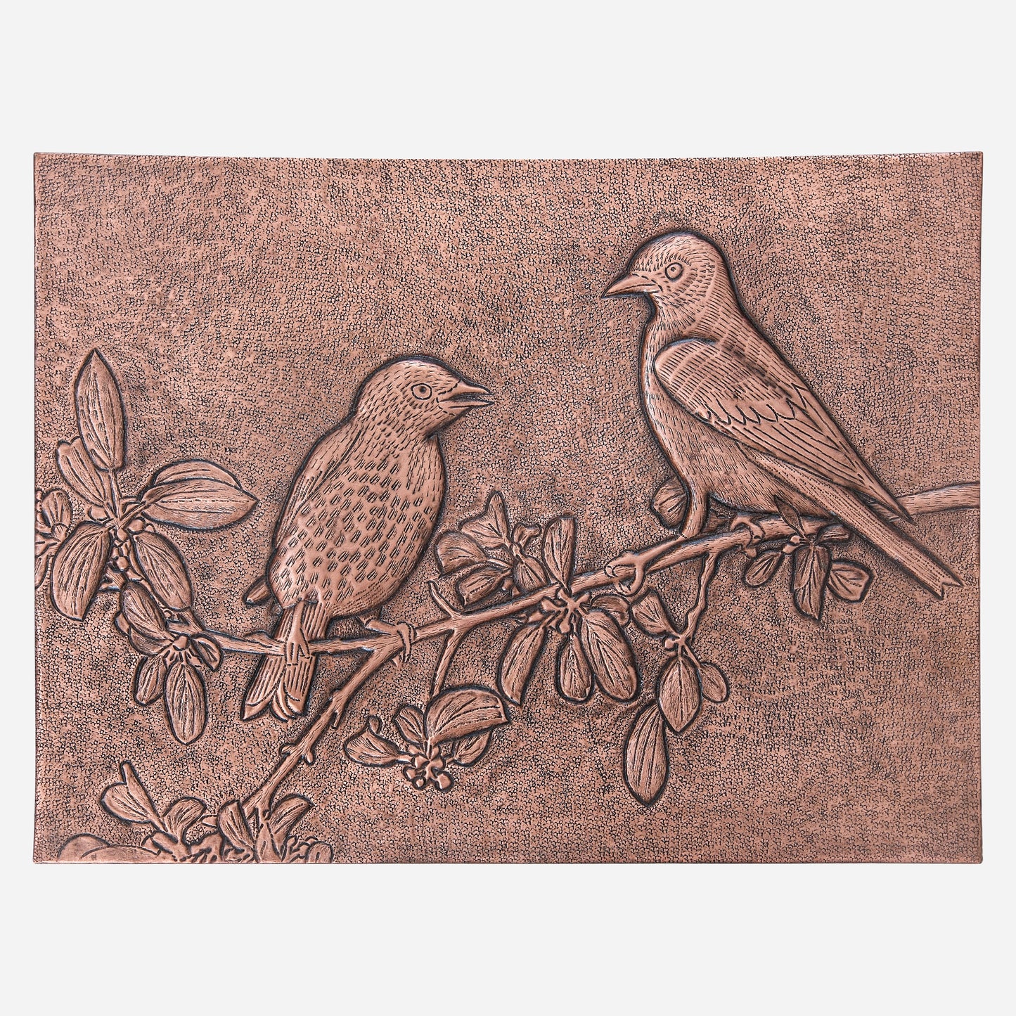 Birds on a Tree Branch Copper Kitchen Backsplash 11.8x15.7"