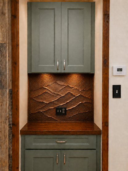 Copper Full Kitchen Backsplash Set