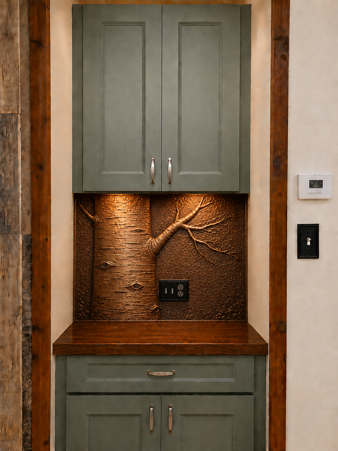 Copper Full Kitchen Backsplash Set
