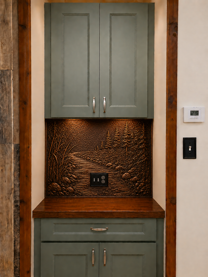 Copper Full Kitchen Backsplash Set