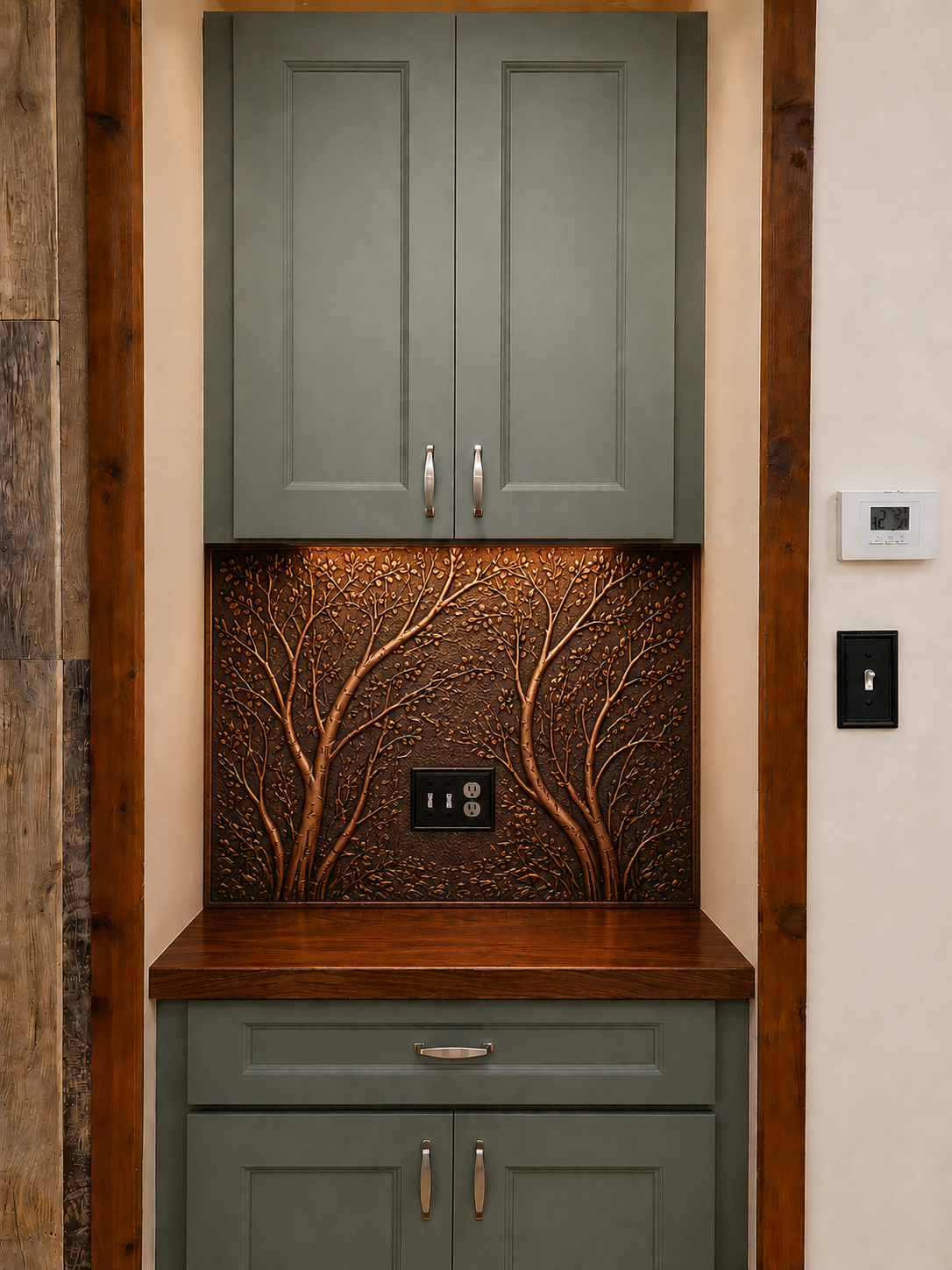 Copper Full Kitchen Backsplash Set