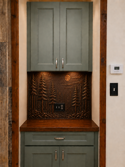 Copper Full Kitchen Backsplash Set