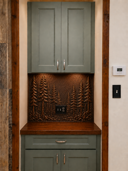Copper Full Kitchen Backsplash Set