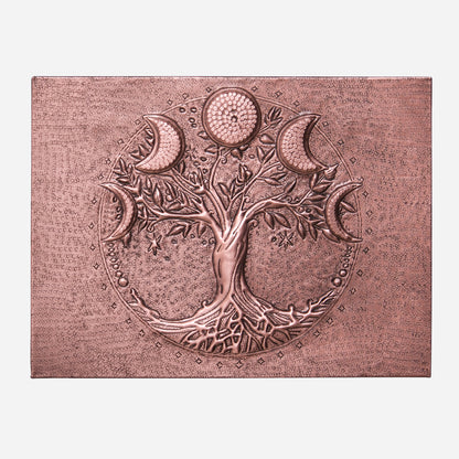 Tree with Moon Phases Copper Kitchen Backsplash