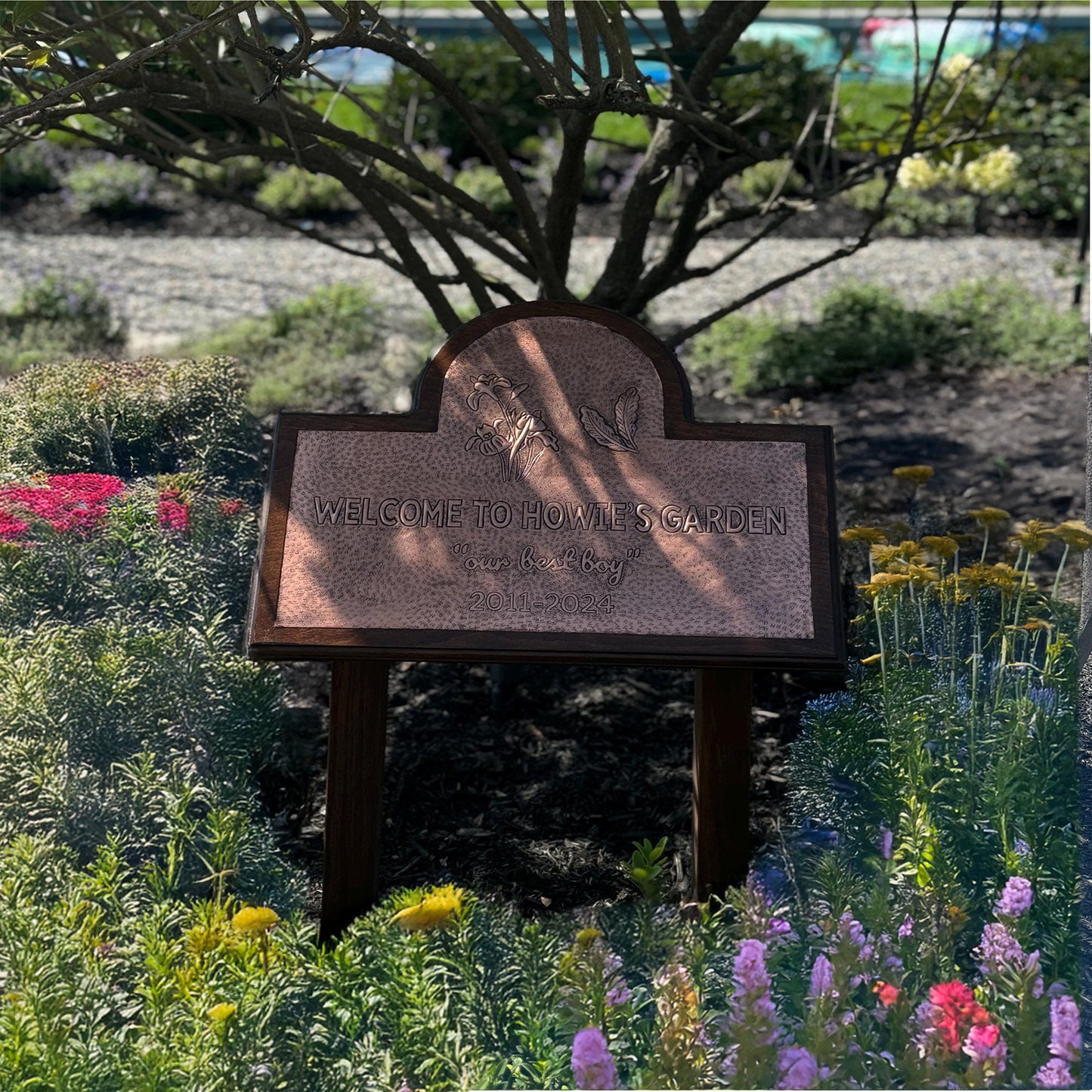 Pet Memorial Sign with Double Stake - Natuross