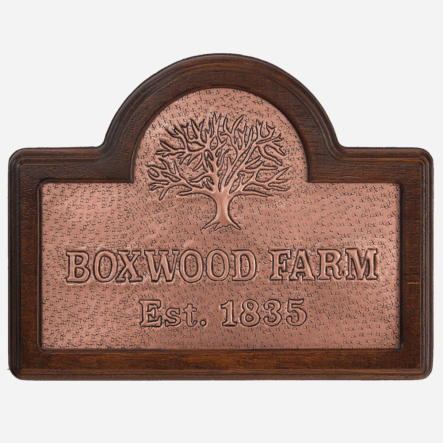 Copper and Wood Farm Sign (Tree) - Natuross