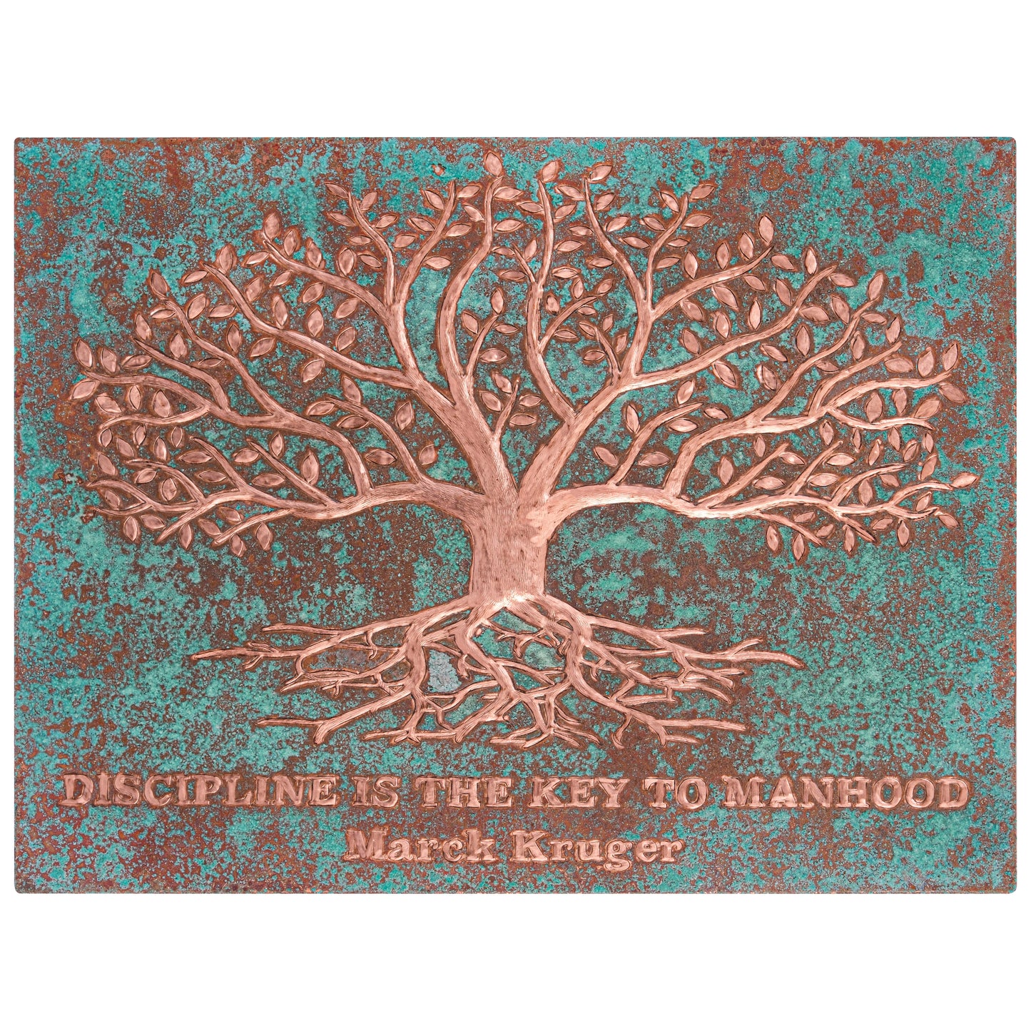 Copper Sign with Sayings (Tree and Roots) - Natuross