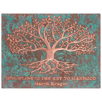 Copper Sign with Sayings (Tree and Roots) - Natuross