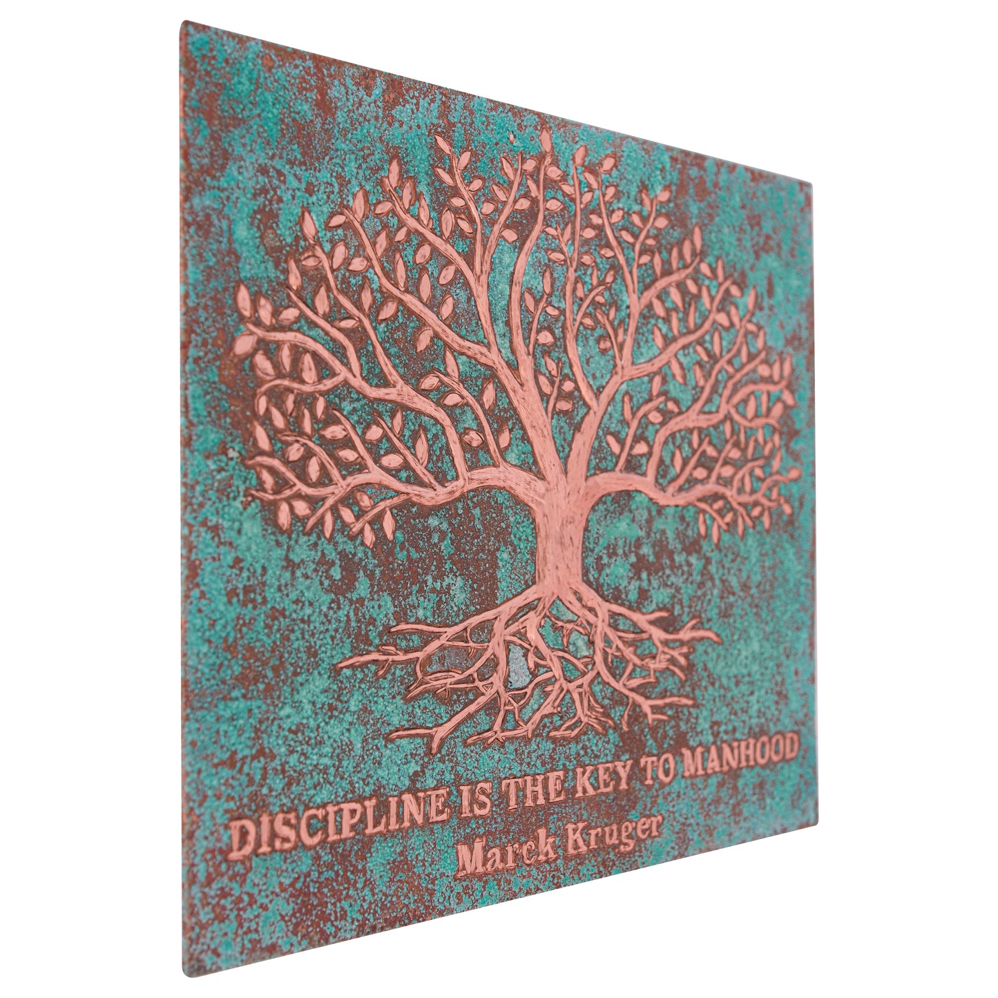 Copper Sign with Sayings (Tree and Roots) - Natuross