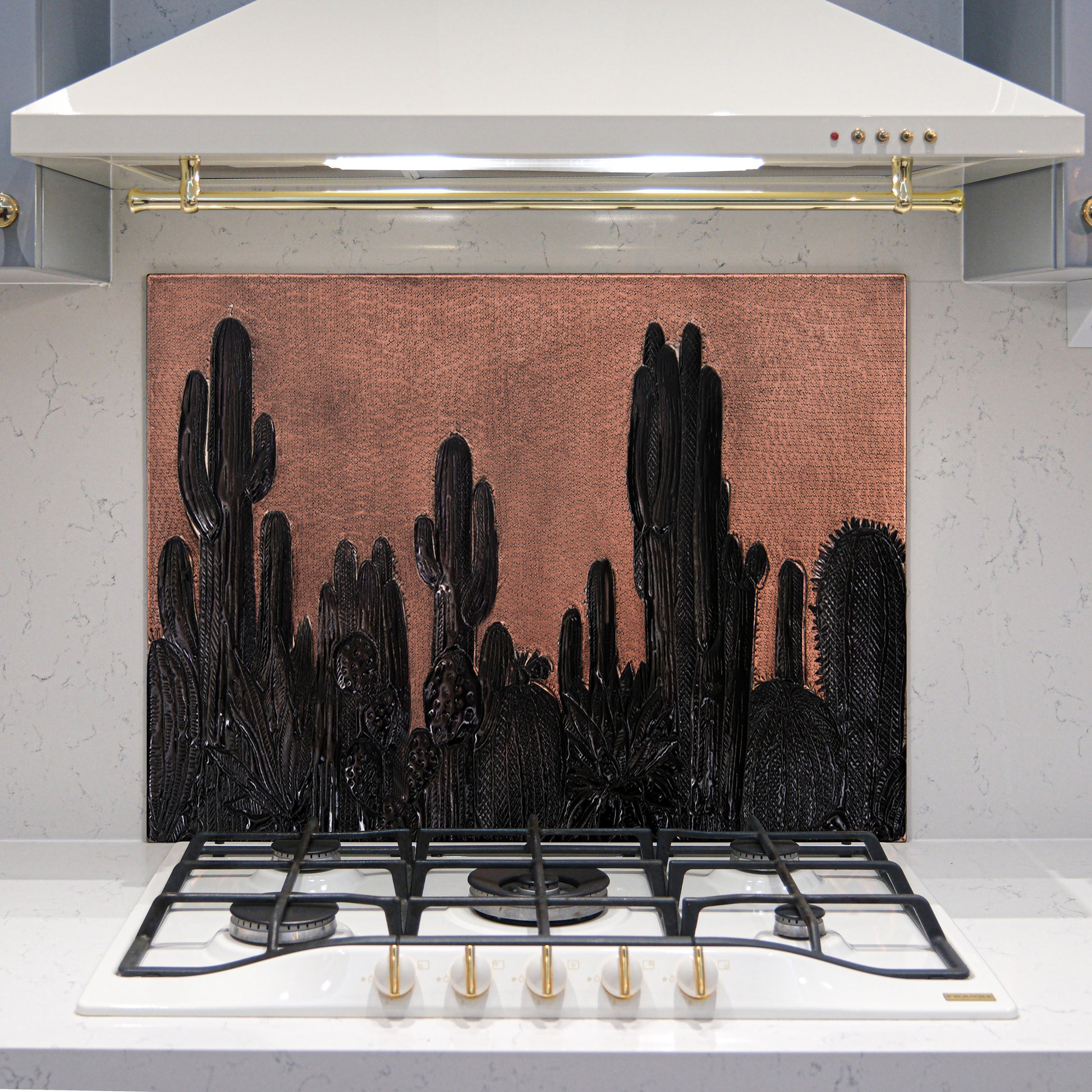 Cacti Copper & Black Kitchen Backsplash - Natuross