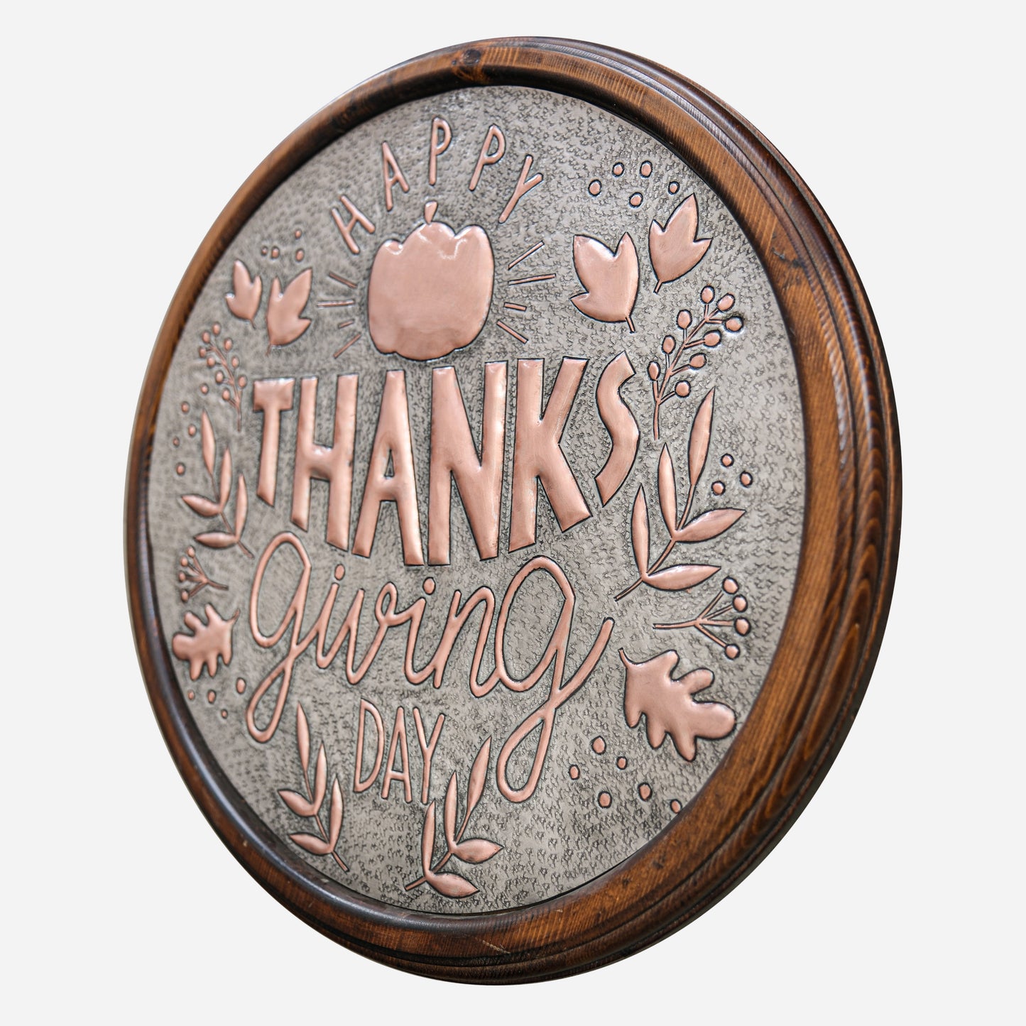 Copper "Happy Thanksgiving Day" Sign