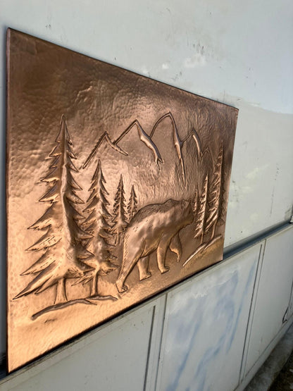 Brown Bear Copper Kitchen Backsplash
