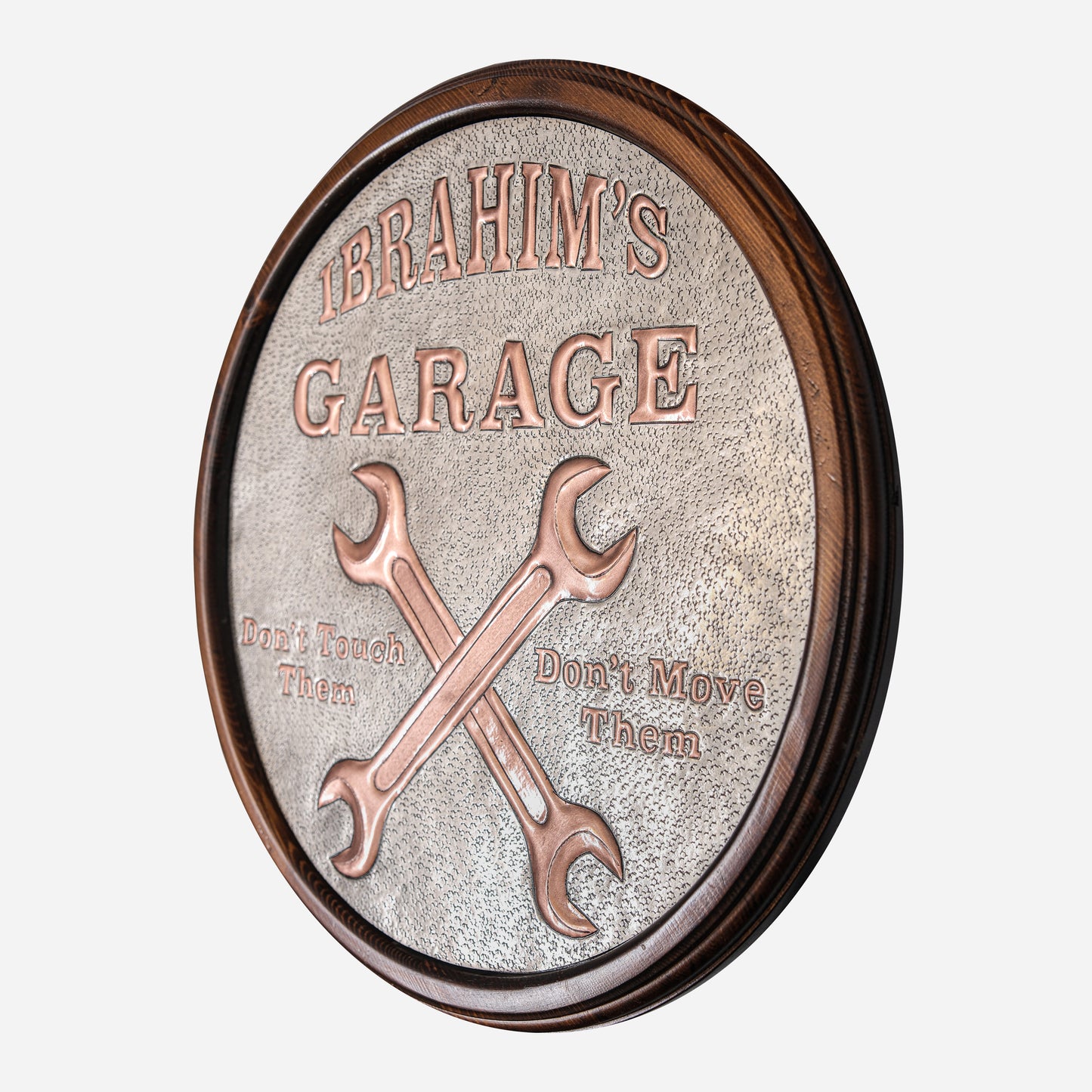 Custom Copper Garage Sign