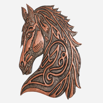 Copper Horse Head Wall Art (Silver&Copper Color)