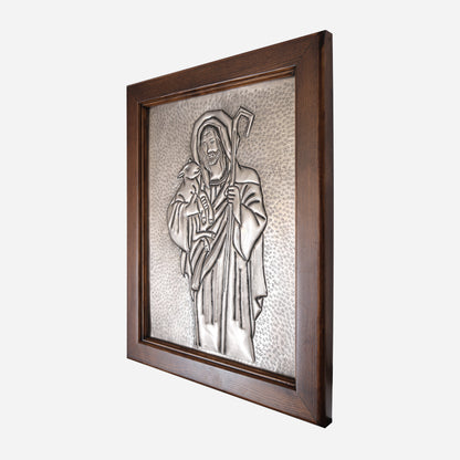 Framed Copper Artwork (Parable of the Lost Sheep)