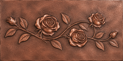 Rose Branch Copper Wall Art