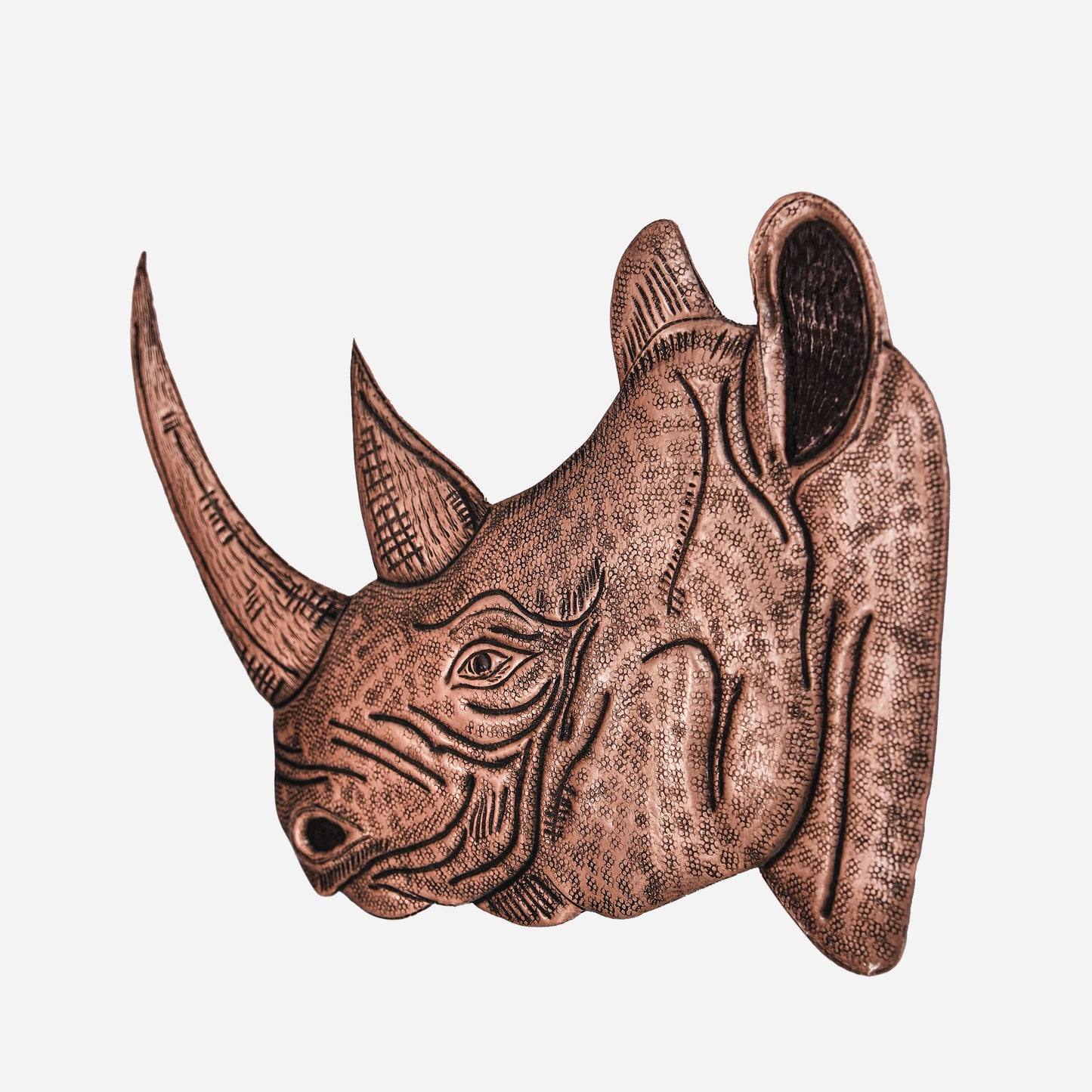 Rhino Copper Artwork