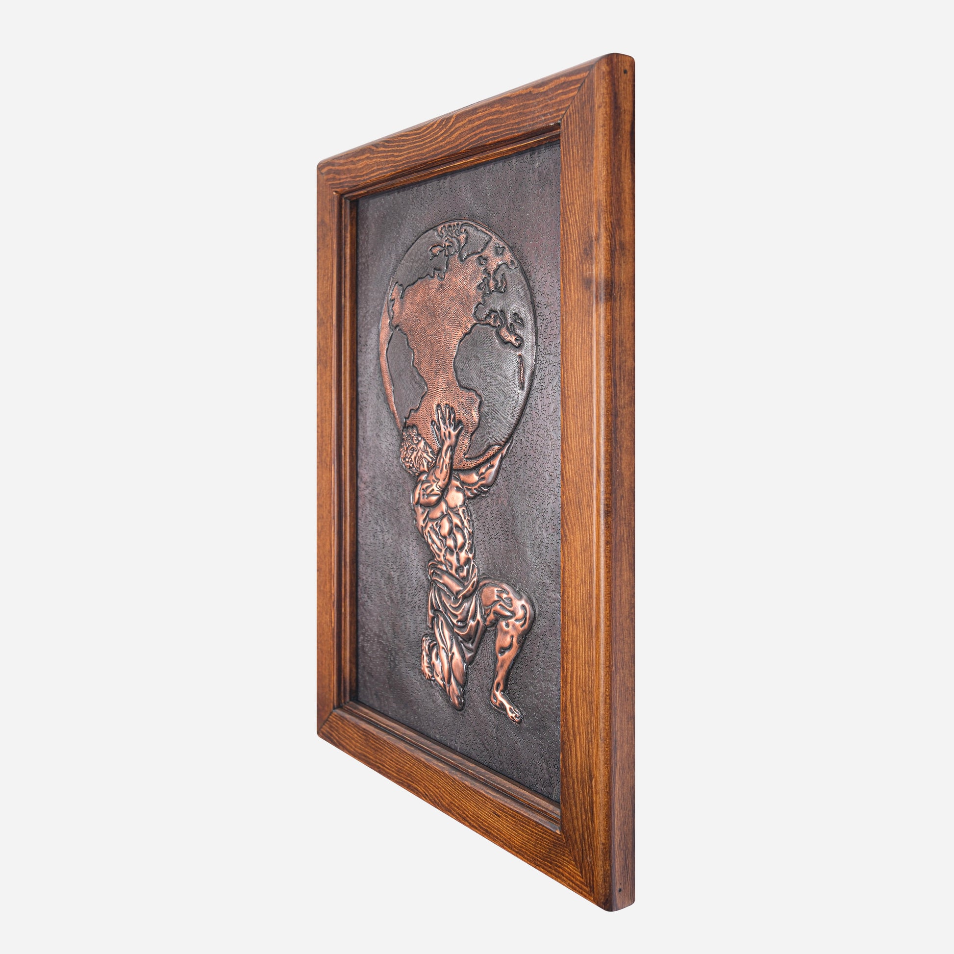 Framed Copper Artwork (Atlas)