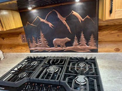 Black Bear Copper Backsplash