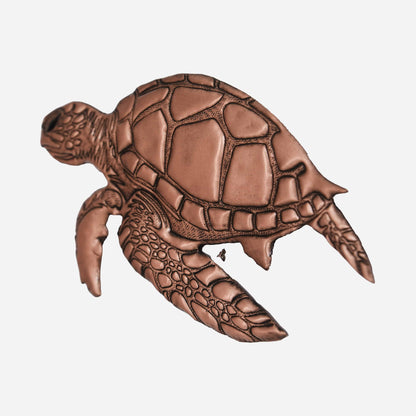 Sea Turtle Copper Wall Decor