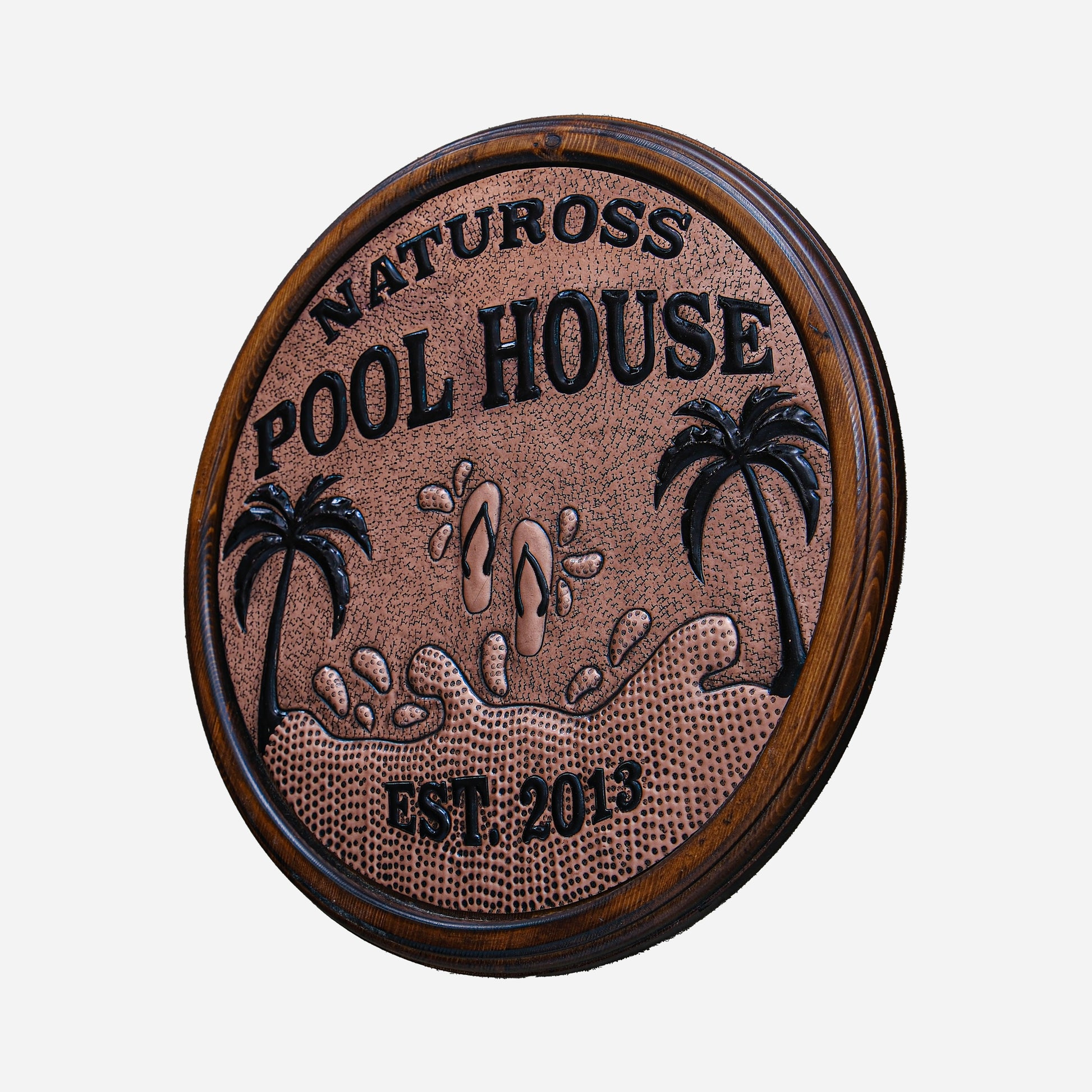 Copper Pool House Sign