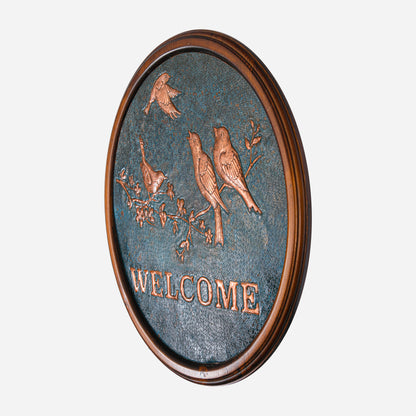 Copper "Welcome" Sign