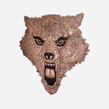 Wolf Head Metal Wall Decor